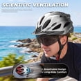 thumbnail image 4 of VICTGOAL Bike Helmet with Goggles & Visor – LED Light, Lightweight Cycling Helmet for Men Women MTB Road Ebike Scooter, 4 of 10