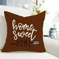 thumbnail image 5 of Pillow Covers 20x20 Modern Sofa Throw Pillow Cover, Decorative Outdoor Linen Fabric Pillow Case for Couch Bed Car (Coffee, 20x20,Set of 4), 5 of 6