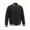 Black, variant on Men's Color Block Varsity Jacket Snap Button Striped Rib Collar Cuff Casual Baseball Coat Lightweight Everyday Wear Black S