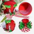 thumbnail image 4 of Hvmvliv Christmas Tree Topper Hat with Bow Xmas Tree Top Hat Ornament Christmas Treetop Hat Decoration Red, 4 of 8