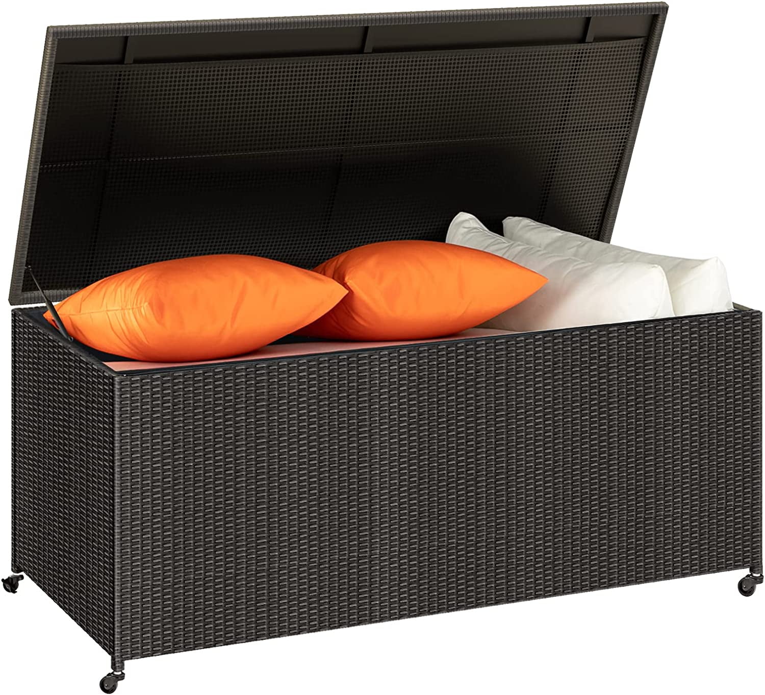 DEXTRUS 165 Gallon Large Outdoor Storage Box, Weatherresistant Woven