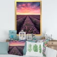 thumbnail image 3 of Designart 'Dramatic Clouds and Sunrise Over Lavender Field XIV' Farmhouse Framed Art Print, 3 of 4