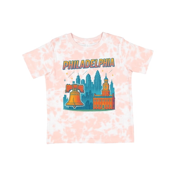 Inktastic Philadelphia Cityscape Retro Skyline Boys or Girls Toddler T-Shirt
