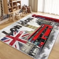 thumbnail image 4 of Modern Area Rug 6x9 ft Large Washable Rugs London Cityscape for Living Room Soft Rugs for Bedroom, Non Slip Indoor Floor Throw Carpet for Apartment Dining Room, 4 of 6