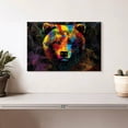 thumbnail image 2 of Elephant Stock Smoky Color Bear Wall Art - Horizontal Canvas Wall Art - Living Room Wall Decor - Animal Canvas - Gold And Brown Decor - 12" x 8", 2 of 8