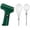 Green, variant on SomWiBe Electric Egg Beater Cordless Hand Mixer Green Handheld Automatic Cream Cake Baking Blender 2 Stainless Steel Whs 1 Pack
