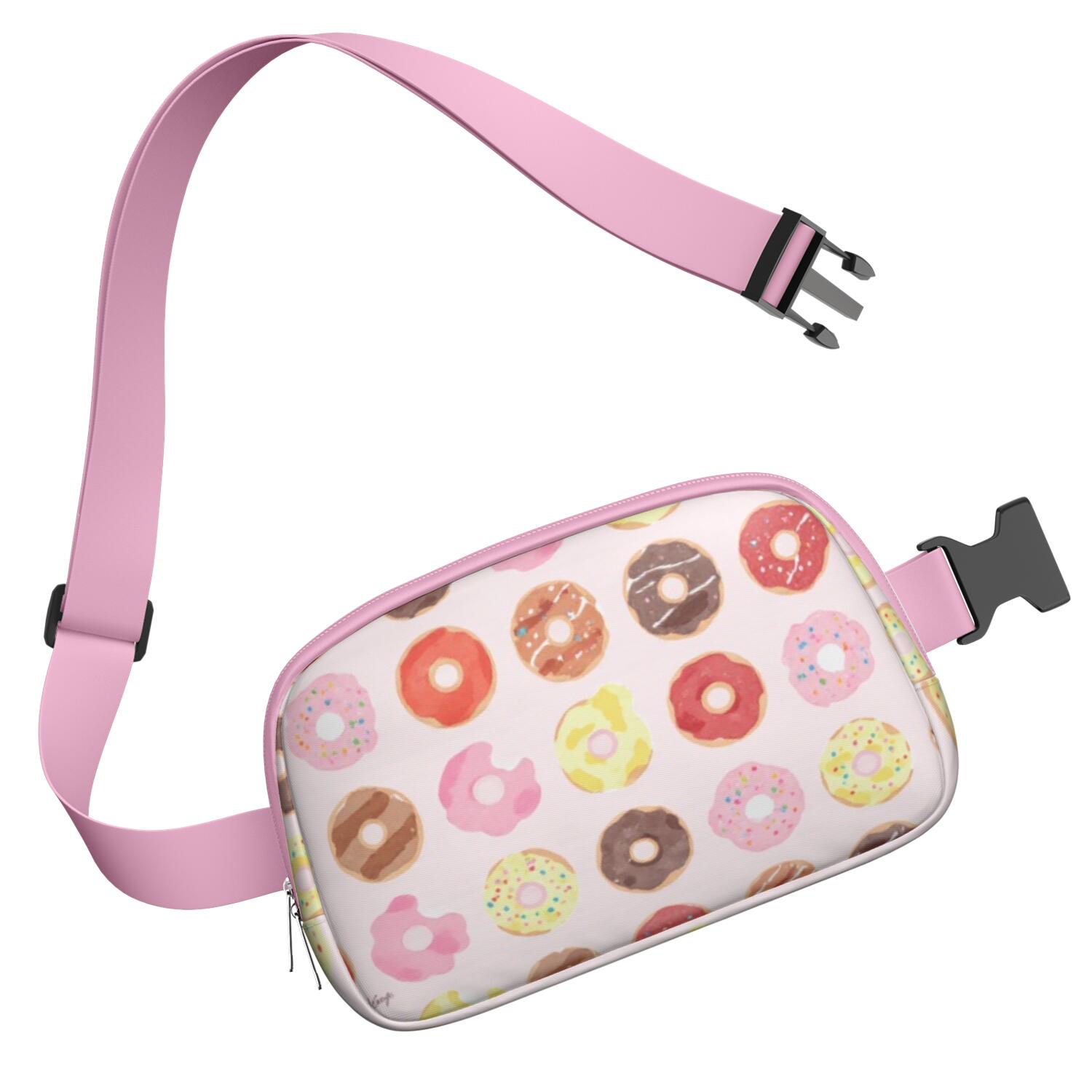 Waist Bag for Sports Enthusiasts Commuters Waist Bag & Hip Bum Bag with Adjustable Strap for Casual Running Hiking Cycling Doughnut Sporty Waist Pack