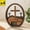 4PCS brown395, variant on Iumwxz Wooden Easter Cross Ornament Handmade Multi Layer Stacked Structure with Ribbons Small Eggs Floral Details Tabletop Shelf Decor for Home Church Spring Decorations
