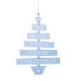 thumbnail image 2 of Colgantes de Navidad Decoraciones para árboles Decoración de Paredes Decoración de Ventanas Decoración de Puertas, Azul Gloria Ornamento de madera del árbol de navidad, 2 of 9