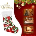 thumbnail image 4 of Coolnut 17.7 Inch Christmas Stockings, 2 PCS Red Rose Flower Presonalized Large Stocking Sock for Family Holiday Xmas Party Decorations, 4 of 7