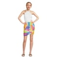 thumbnail image 2 of Madden NYC Juniors Ruched Mesh Mini Skirt, Sizes S-3XL, 2 of 5