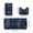 Dark Blue, variant on VWRXBZ Bathroom Rug Set, Mixed Color Bath Mats 3 Set Winter Bathroom Rugs for 3 Pcs Toilet Mats Soft Water Absorption Non Slip Thick Washable Easy to Dry Dark Bath Mats for Bathroom