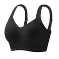 thumbnail image 2 of Lumtrix Jelly Bras for Women Wireless Push Up Seamless T-Shirt Bras No Underwire Supportive Full Coverage Bralettes Black 2XL, 2 of 4
