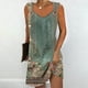 thumbnail image 2 of Vestido de Verano para Mujeres, Moda Color Sólido Bolsillo sin Mangas Vestido Casual Cuello en V Hecho de Poliéster Ligero para Primavera Verano, Vestido de Verano Casual, 2 of 5