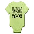 thumbnail image 1 of CafePress - Thinking In French And English Body Suit - Baby Light Bodysuit, 1 of 1