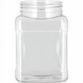 thumbnail image 2 of Pride Of India Clear PET Plastic Storage Jar with Cap - 16 oz, 12-Jar Pack, 2 of 2