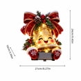 thumbnail image 3 of Christmas Porch Railing Lights, Bell Led Christmas Railing Light Reusable Holiday Decoration For Entryway, 3 of 5