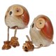thumbnail image 3 of Creative Ornament 2Pcs Owl Figurine Cute Home Decoration 3.34X2.95X2.55 Inch Decorative Handicrafts, 3 of 3
