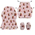 thumbnail image 2 of Xixirimido Office Computer Game Chair Covers Stretchy Polyester Armchair Slipcovers for Reclining Racing Gaming Chair with Armrest Covers, Dachshunds Strawberry Pink, 2 of 8