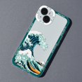 thumbnail image 1 of Funda de teléfono transparente Kanagawa para iPhone 13, 12, 11, 14 Pro MAX, XS, X, Mini, XR, 7, 8 Plus Fivean unisex, 1 of 2