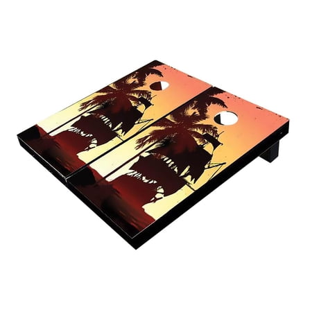 Skip's Garage Pirate Ship Solid Wood Cornhole Board Set