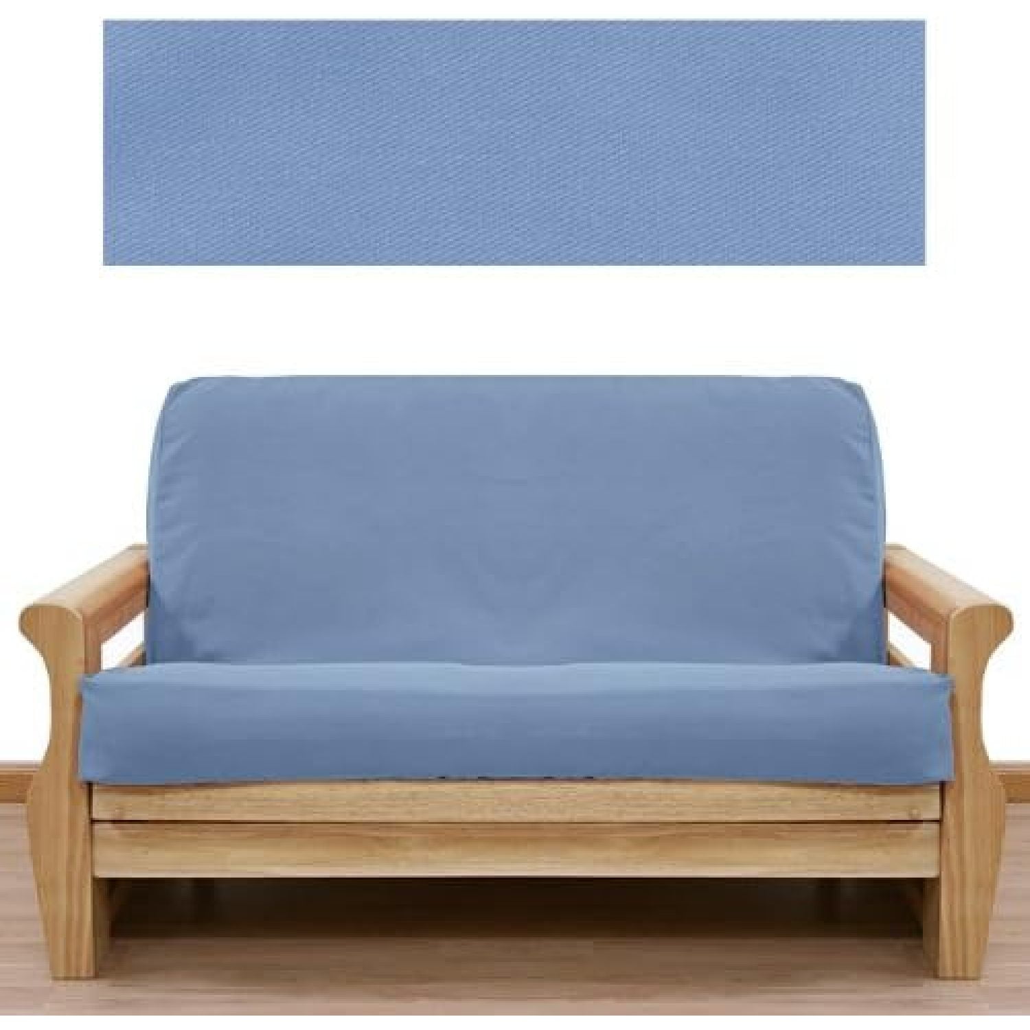 WBTAYB Solid Light Blue Futon Cover Full 401
