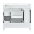 thumbnail image 4 of 36" Bathroom Vanity Cabinet, Modern Freestanding Bathroom Vanity with Soft Closing Door and 3 Drawers, White, 4 of 9