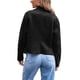 thumbnail image 3 of Chaquetas de Piel Sintética para Mujer, Estilo Ante, Ideales para Otoño e Invierno. Abrigo Corto Abierto por Delante. Negro XL, 3 of 8