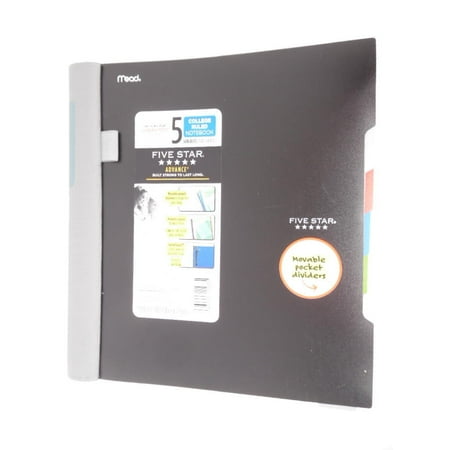 (case of 4 notebooks) Mead Five Star Advance 5 Subject College Ruled Notebook 200 Sheets Color Varies