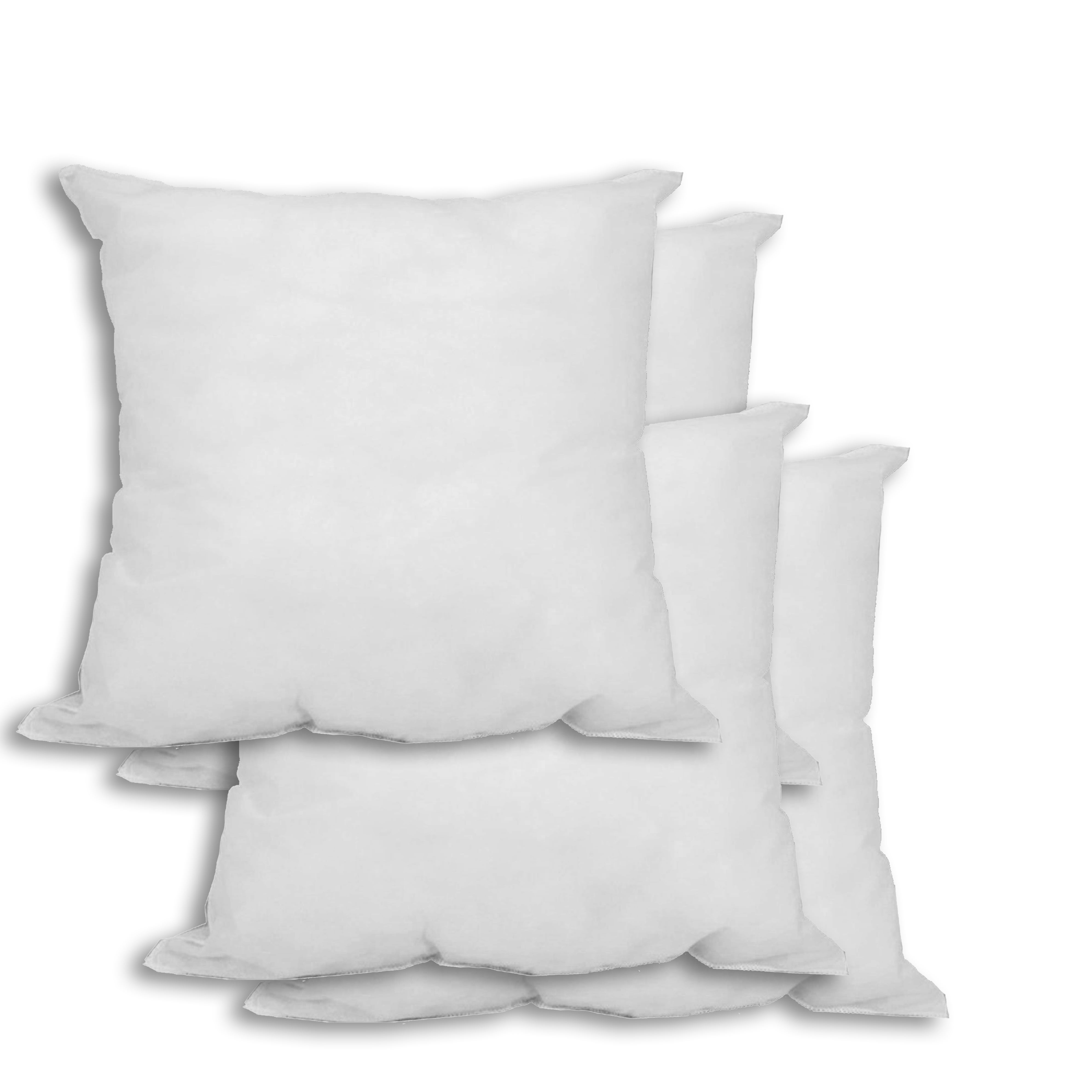 Set of 4 16 x 16 Premium Hypoallergenic Stuffer Pillow Insert, Square