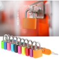 thumbnail image 2 of 10 Pieces Suitcase Locks With Keys, Metal Padlock Luggage Padlock Small Multicol, 2 of 5