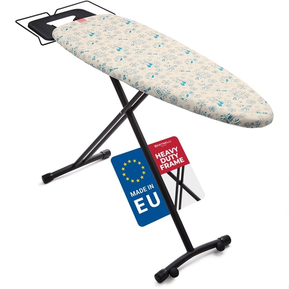 Bartnelli Pro Luxury Ironing Board 49x16 European Built with Adjustable Height, Iron Rest, Foldable Premium Iron Table