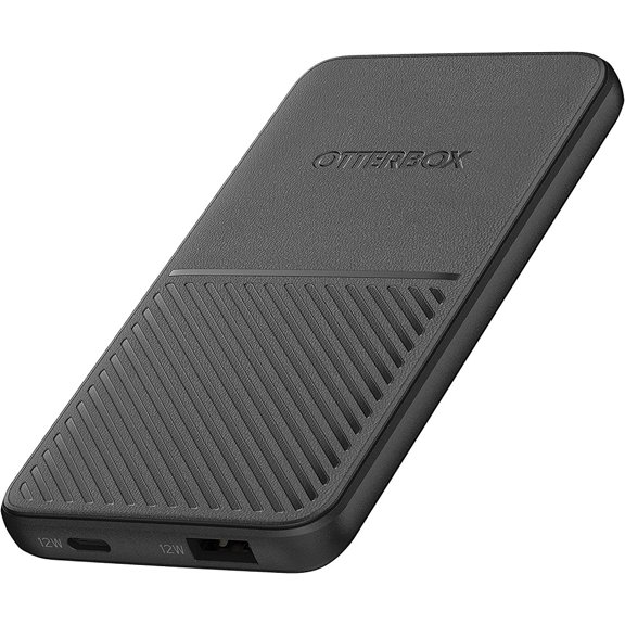 Restored OtterBox 5000mAh Performance Power Bank with USB-A and USB-C ports - Black (Refurbished)