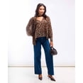 thumbnail image 3 of Leopard Printed Tie Neck Blouse, 3 of 8