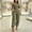#064-Army Green, variant on Womens Outfit SetFall Two Piece Set Stand Collar Sleeveless Top With High Waist Ankle Strap Jumpsuit For Summer Gift