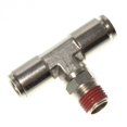 thumbnail image 1 of T-shirt en Laiton à Pousser pour Raccorder 8 mm OD - 1/8 Pouces BSPT (D) Branche Masculine, 1 of 1