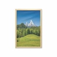 thumbnail image 1 of Germany Wall Art with Frame, Bavarian Alps Village of Berchtesgaden and Watzmann Germany, Printed Fabric Poster for Bathroom Living Room, 23" x 35", Forest Green Fern Green, by Ambesonne, 1 of 2