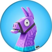 Fortnite Loot Llama Purple Blue Background Edible Cake Topper Image 8 in Round ABPID27609