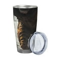 thumbnail image 2 of Salouo Ruins Tiger Warrior Print 20oz Tumbler with Lid,Stainless Steel Vacuum Insulated Tumbler Durable Insulated Coffee Mug Thermal Cup with Splash Proof Sliding Lid-Straw Three-piece Set, 2 of 8