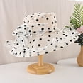 thumbnail image 4 of Eoperou Breathable Sunscreen Hat Wide Brim Lace Floral Design Dot Women Sunhat for Daily Wear, 4 of 8