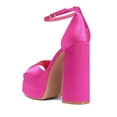 thumbnail image 2 of Sandalia DREAM PAIRS Plataforma Tacones Altos 12 cm Bloque Rosa 7.5, 2 of 5