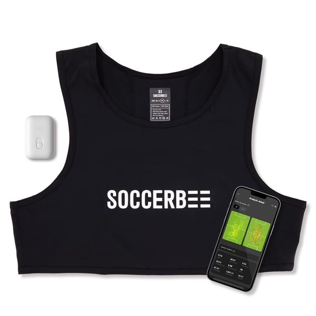 Rastreador GPS deportivo SOCCERBEE Bee Lite 2 con chaleco talla XL