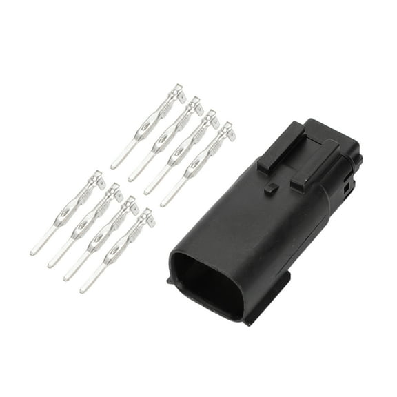 Unique Bargains 8 Pin Headlight Waterproof Connector Plug Male Wire Terminal Connector for Ford for Buick 1 Set