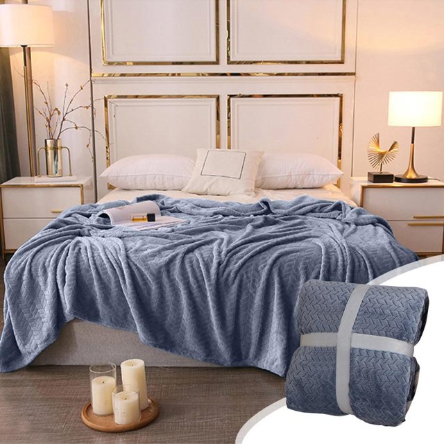 Feltree Throw Blankets Soft Fuzzy Warm, Fuzzy Throw Blankets Couch Fleece, Throw Blankets Bed Cozy Machine Washable Thick Comfy Checkered Furry Sofa