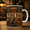 Black, variant on Firefighter Dad Mug, Fireman Dad Gift Coffee Cup for Father's Day or Birthday