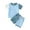 G09-Blue, variant on Toddler Baby Boys Clothes Summer Outfit 6 12 18 24 Months 3T Color Block Short Sleeve T-Shirt Tops Elastic Waist Shorts Set