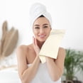 thumbnail image 3 of Unique Bargains Geometric Washcloths Set Cotton Bath Towels Low Lint Beige 4, 3 of 7