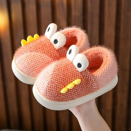 

Hunpta Kids Dinosaur Slippers Girls Boys Slippers Memory Foam Comfy House Slippers Bedroom Home Slippers Winter Warm Shoes
