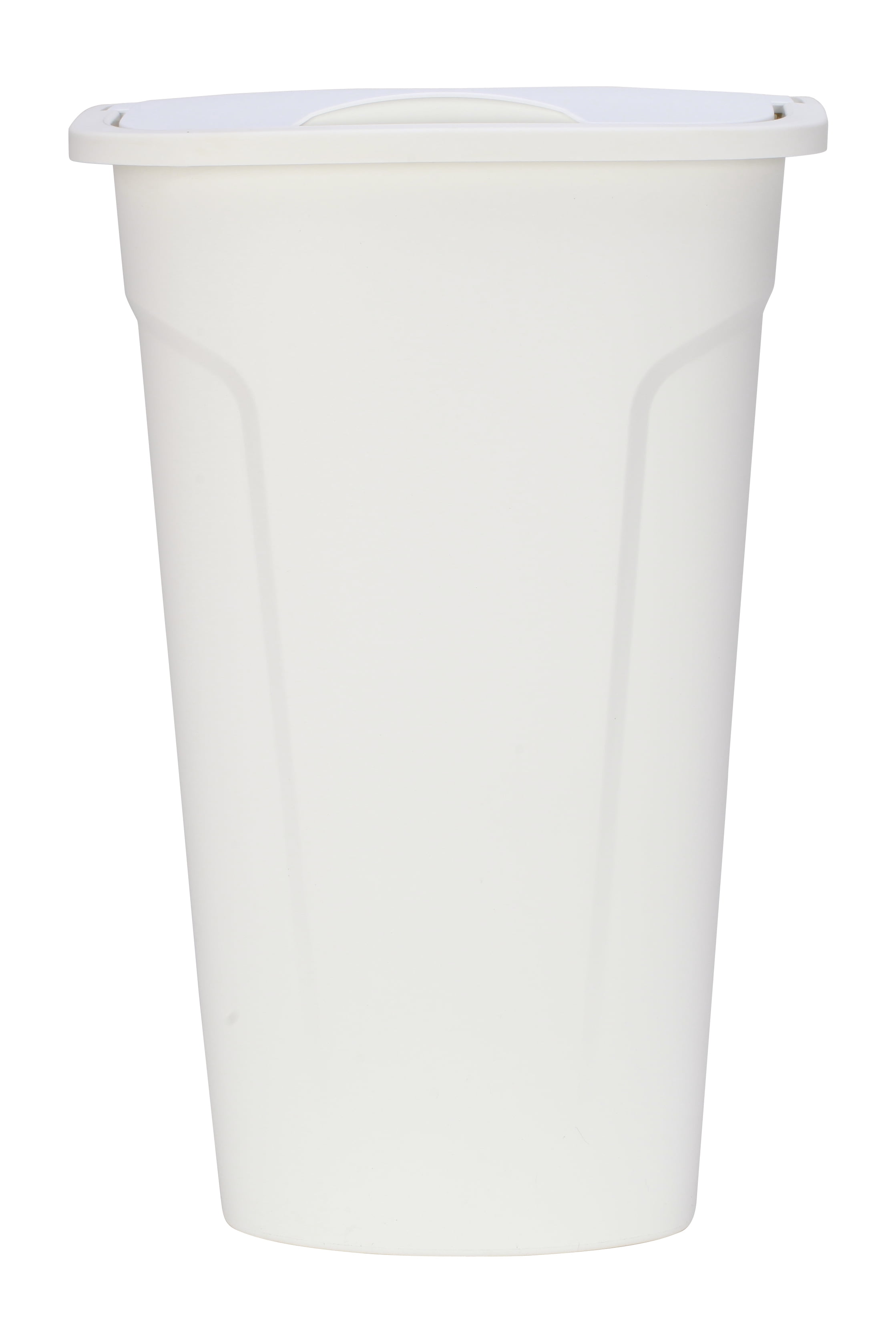 Mainstays 11 Gallon White Lift Top Kitchen Trash Can, Plastic