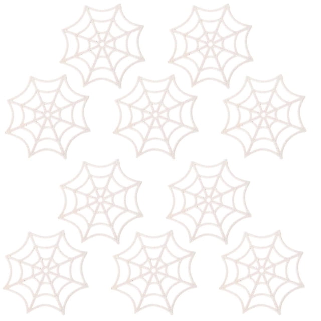 Here's a refined and engaging product description for your Halloween spider web decorations:\n\n \n\n**10pcs Halloween Plastic Spider Web Decorations –